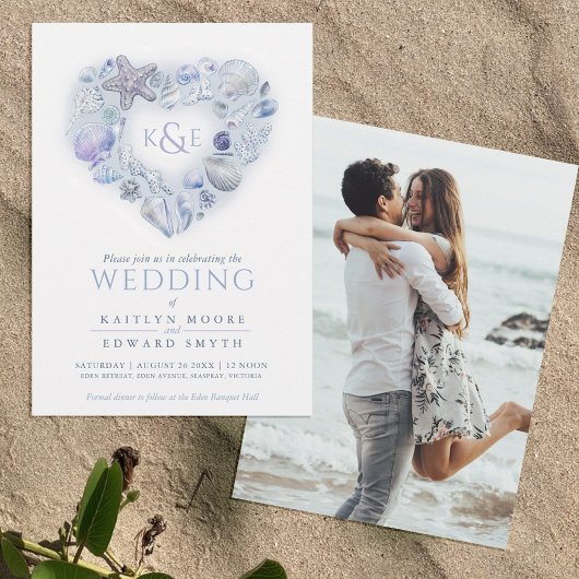 Zeesleepschelpen waterverf kaart