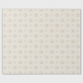 Zeesleppels in zandpakpapier cadeaupapier (Vlak)