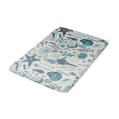 Zeesleppels, wit badmat (Gekanteld)