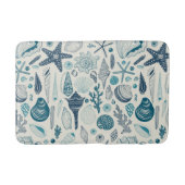 Zeesleppels, wit badmat (Voorkant)