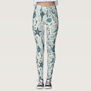 Zeesleppels, wit leggings