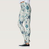 Zeesleppels, wit leggings (Links)