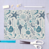 Zeesleppels, wit tissuepapier (Craft)