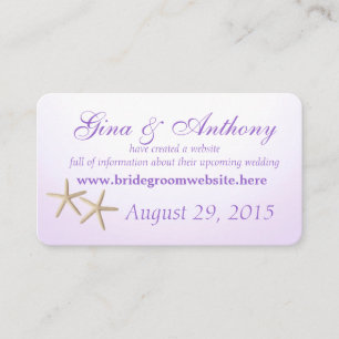 Zeesoor Hydrangea Paarse informatiekaarten Informatiekaartje