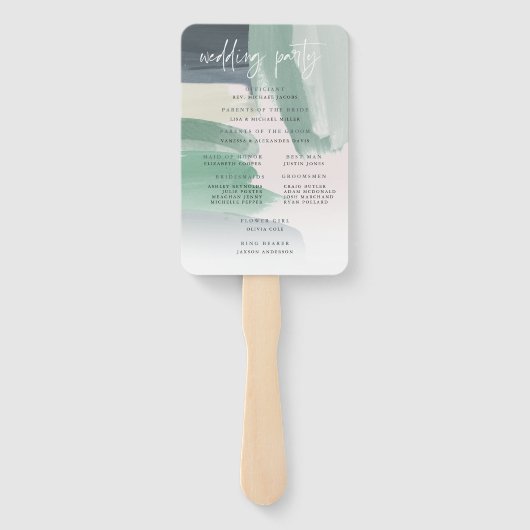 Zeesoortglas | Weddenschap-programma Handwaaier (Achterkant)