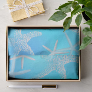 Zeester Aqua Blauwe Tissue Papier