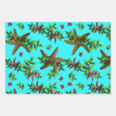 Zeester Aqua Strand Kerst Inpakpapier Vel (Voorkant 2)