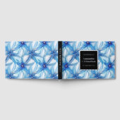 Zeester blauw witte strand kustbestemming folie gastenboek (Volledig)