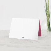 Zeester Cranberry Gepersonaliseerde Notecard Notitiekaartje (Achterkant)