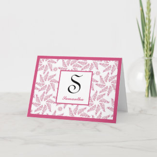 Zeester Cranberry Gepersonaliseerde Notecard Notitiekaartje