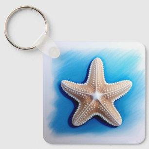Zeester Crayontekening Sleutelhanger