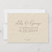 Zeester & Diamanten Bewaar de Datum Save The Date (Achterkant)