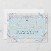 Zeester & Diamanten Bewaar de Datum Save The Date (Voorkant)