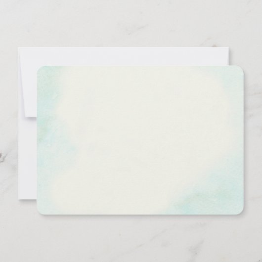 Zeester en lint platte Kaart Dank u (Achterkant)