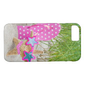 zeester en teenslipper in zand Case-Mate iPhone case (Achterkant (Horizontaal))