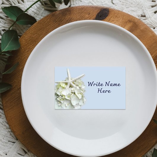 Zeester Hydrangea Blank Place Cards Plaatskaartje