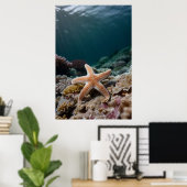 Zeester in de Diepe Zee Poster (Thuiskantoor)