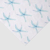 Zeester in pastelkrijt tissuepapier (Detail)