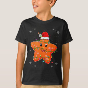 Zeester met kerstmannenhoed Kerstmis - Zeester T-shirt
