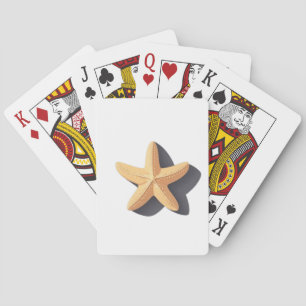 Zeester met zijn schaduw pokerkaarten