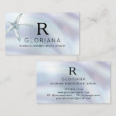 Zeester Moeder van de Parel Monogram Logo Visitekaartje (Voorkant / Achterkant)