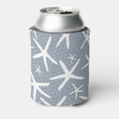 Zeester Navy Blue Florida Beach Bachelorette Blikjeskoeler (Blikje Achterkant)