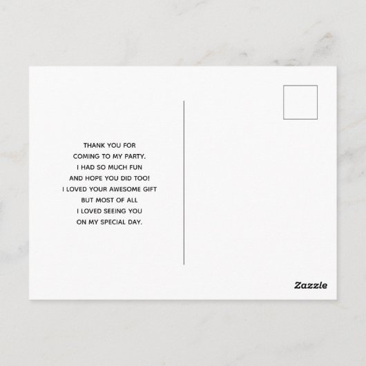 Zeester op een zandstrand Foto Bedankt Briefkaart (Achterkant)