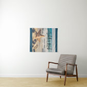 Zeester op een zandstrand Foto Bruiloft Wandkleed (In Situ (horizontaal))