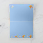 Zeester op het strand - gevouwen Kaart (Binnen)