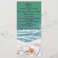 Zeester op het strand Turquoise zeewater menu