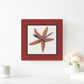 Zeester - Sherman Denton Fish Lithograph Vierkante Klok (Huis)