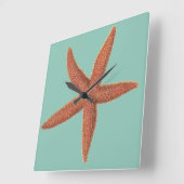 Zeester - Sherman Denton Fish Lithograph Vierkante Klok (Hoek)