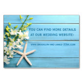 Zeester Trouwaccommodatie Kaarten Orchidee (Achterkant)