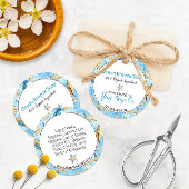 🌊 Zeester Waterverf Strand-thema zeep hang Labels