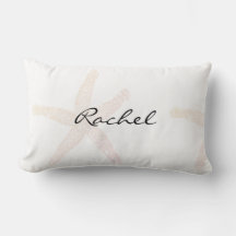 Zeester Witte Pastel Oranje naam Sjabloon Beach