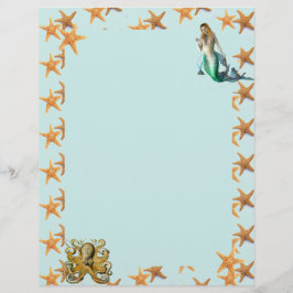 Zeester, Zeemeermin en Octopus Briefpapier