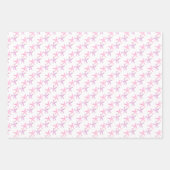 Zeesterpatroon op witte gele roze pasteltinten inpakpapier vel (Voorkant)