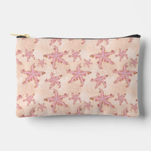 Zeesterren en koraalroze pastelpatroon etui