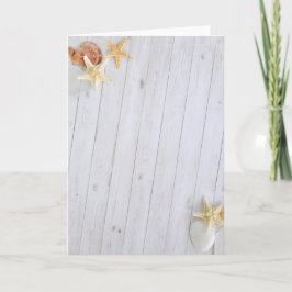 Zeesterren en schelpen Nautische vakantie Kaart