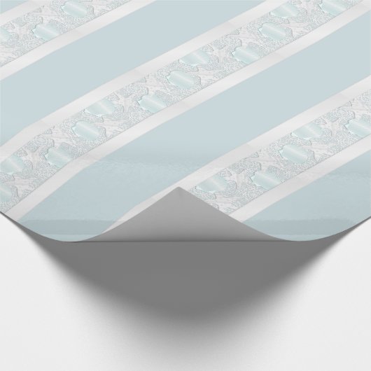 Zeesterren en schelpen strand bruiloft cadeau wrap cadeaupapier (Hoek)