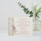 Zeesterren en Zanddollar  Beach Informatiekaartje (Staand voorkant)