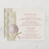 Zeesterren en Zanddollar  Beach Informatiekaartje (Voorkant / Achterkant)