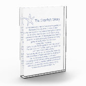 Zeesterren gedicht, het verhaal van de zeesterren, fotoblokken (Links)