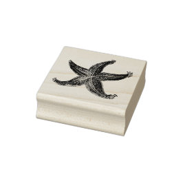 Zeesterren  geëtst Zee Sterren Oceaan thema Rubberstempel