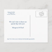 Zeesterren Save the Date Briefkaart (Achterkant)