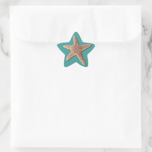 Zeesterren Sticker - Turquoise (Tas)