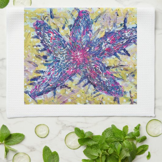 Zeesterren theedoek (Gevouwen)