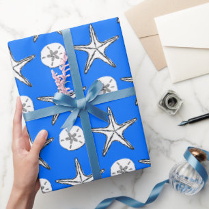 Zeesterren Zand Dollar Patroon Cadeaupapier