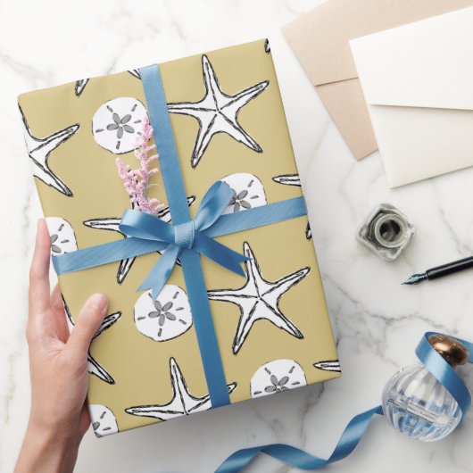 Zeesterren Zand Dollar Patroon Cadeaupapier (Geschenken)