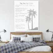 Zeesterrenverhaal, zeesterren gooier, zeesterren g canvas afdruk (Insitu (Slaapkamer))